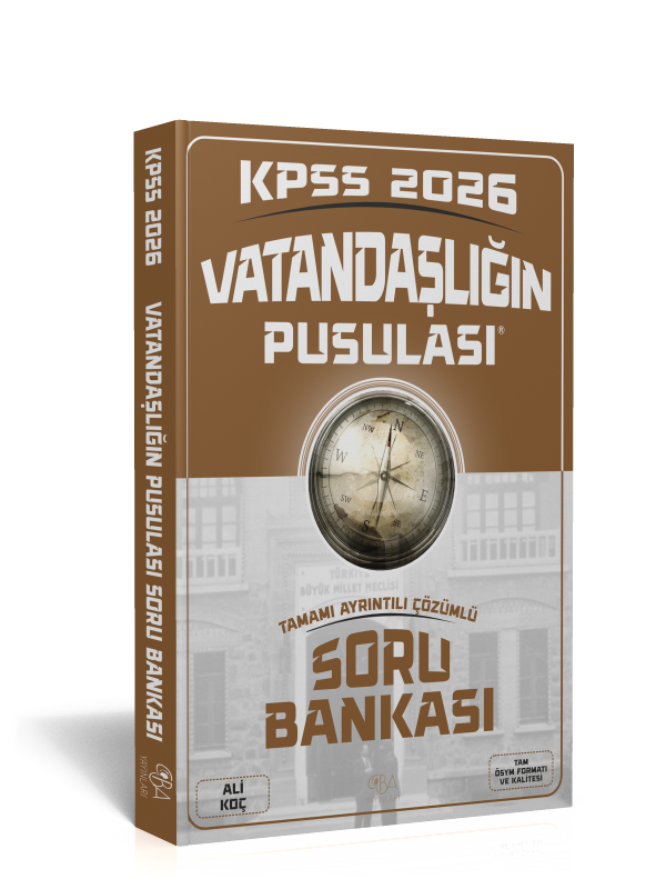 2026 KPSS Vatandaşlığın Pusulası Soru Bankası-Tamamı Ayrıntılı Çözümlü-Ali Koç