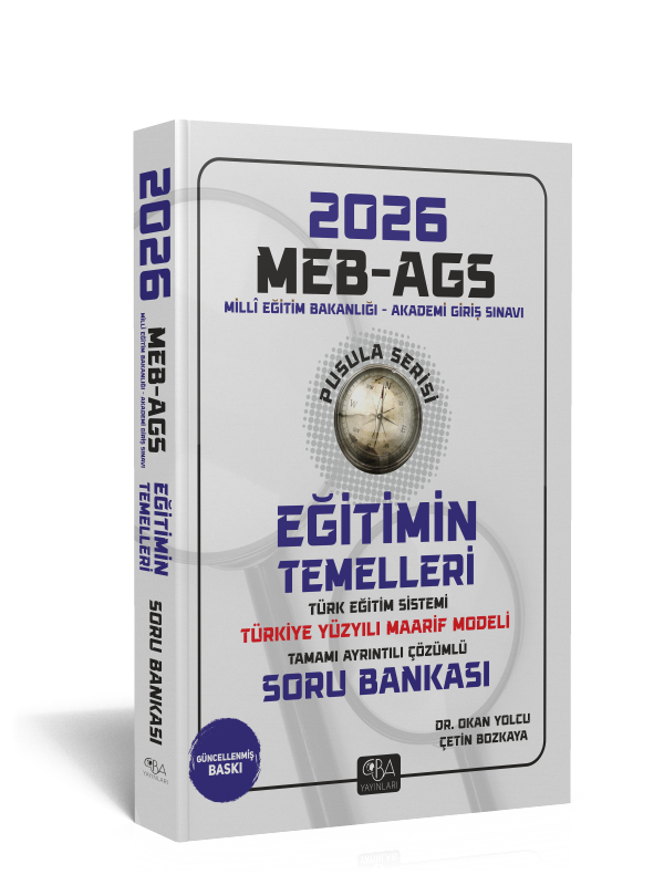 2026 MEB-AGS Eğitimin Temelleri Soru Bankası - Pusula Serisi - Dr. Okan YOLCU - Çetin BOZKAYA