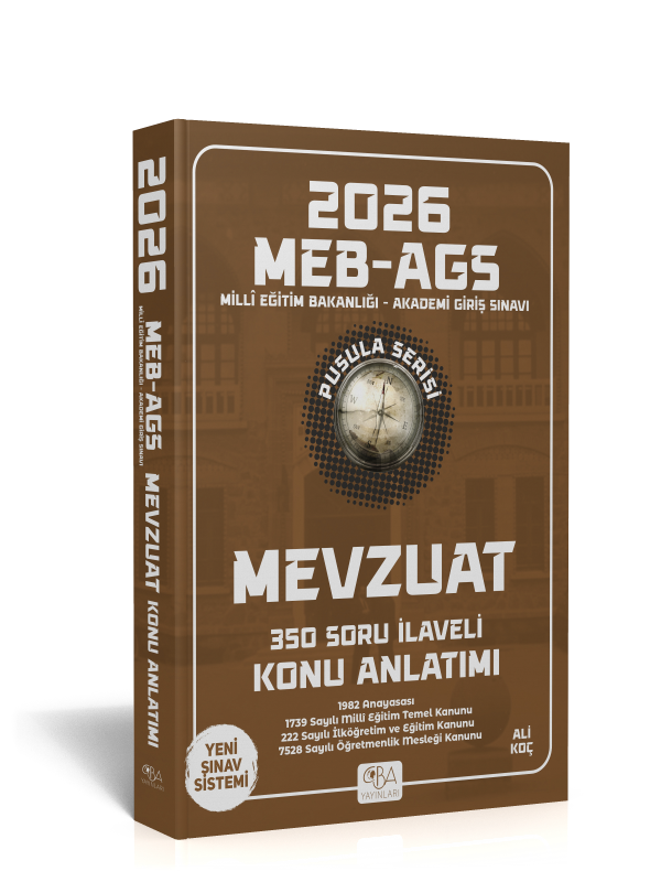 2026 MEB AGS Mevzuat Konu Anlatımı - 350 Soru İlaveli -Ali Koç