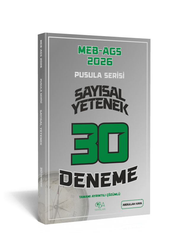 2026 MEB AGS Sayısal Yetenek 30 Deneme-Tamamı Ayrıntılı Çözümlü- Abdullah Kaya