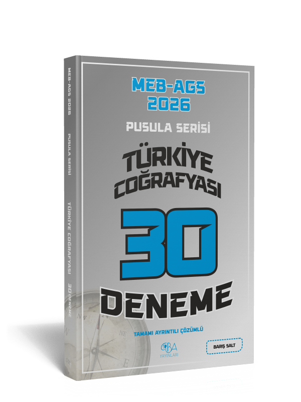 2026 MEB AGS Türkiye Coğrafyası 30 Deneme Tamamı Ayrıntılı Çözümlü Barış Salt
