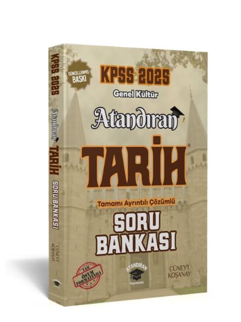 Atandıran Yayınları 2025 KPSS Atandıran Tarih Soru Bankası- Cüneyt Koşanay
