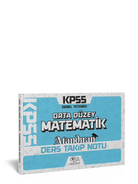 CBA Akademi Orta Düzey Matematik Atandıran Ders Takip Notu