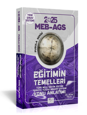 CBA Yayınları 2025 AGS  Eğitimin Temelleri Konu Anlatımı – Dr. Okan YOLCU 