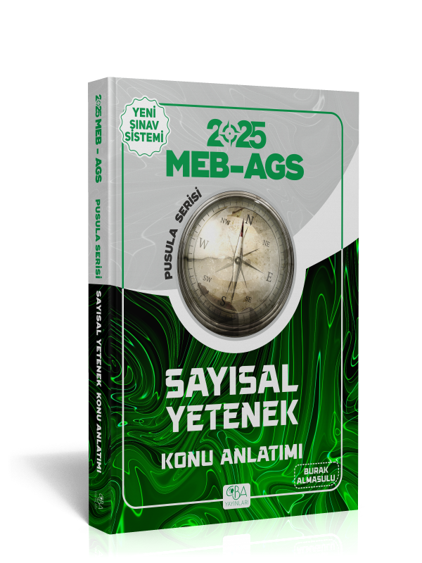 CBA Yayınları 2025 AGS  Sayısal Yetenek  Tamamı Çözümlü Soru Bankası – BURAK ALMASULU
