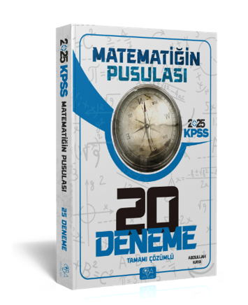 CBA Yayınları 2025 KPSS Matematiğin Pusulası 20 Deneme Abdullah KAYA- CBA Yayınları