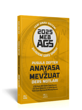 CBA Yayınları 2025 MEB-AGS Anayasa ve Mevzuat Ders Notları (Youtube Uyumlu)-Ali KOÇ