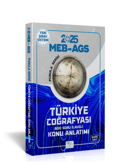 CBA Yayınları 2025 MEB-AGS Türkiye Coğrafyası Konu Anlatımı/600 Soru İlaveli- Barış Salt