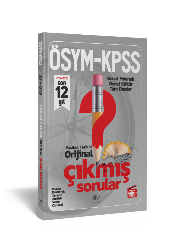 KPSS Genel Yetenek Genel Kültür 2014-2025 Son 12 Yıl Çıkmış Sorular Tamamı Video Çözümlü- %50 İndirim Hediye Çeki: yüzde50iskonto