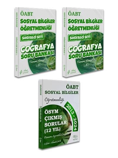 ÖABT Sosyal Bilgiler Öğretmenliği Atama Seti- Coğrafya Soru Bankası Seti Cilt 1 + Cilt 2 ve Çıkmış Sorular Tüm Dersler (2013-2024)