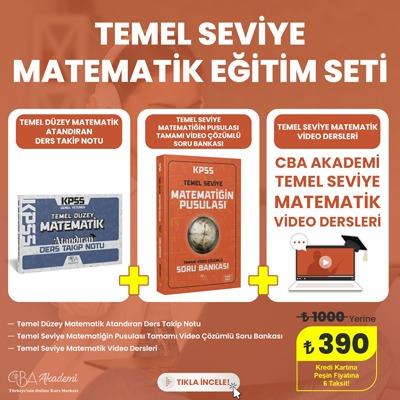 Temel Seviye Matematik Eğitim Seti - Video Ders Hediyeli