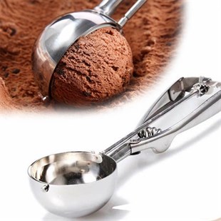 BUFFER® Paslanmaz Çelik Çek Bırak Yapışmaz Dondurma Top Kaşığı Kepçesi
