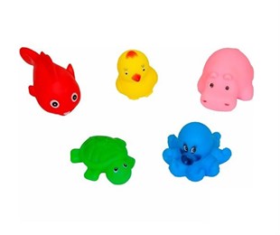 Sozzy Toys Neşeli Banyo Oyuncakları Sevimli Hayvanlar 5li