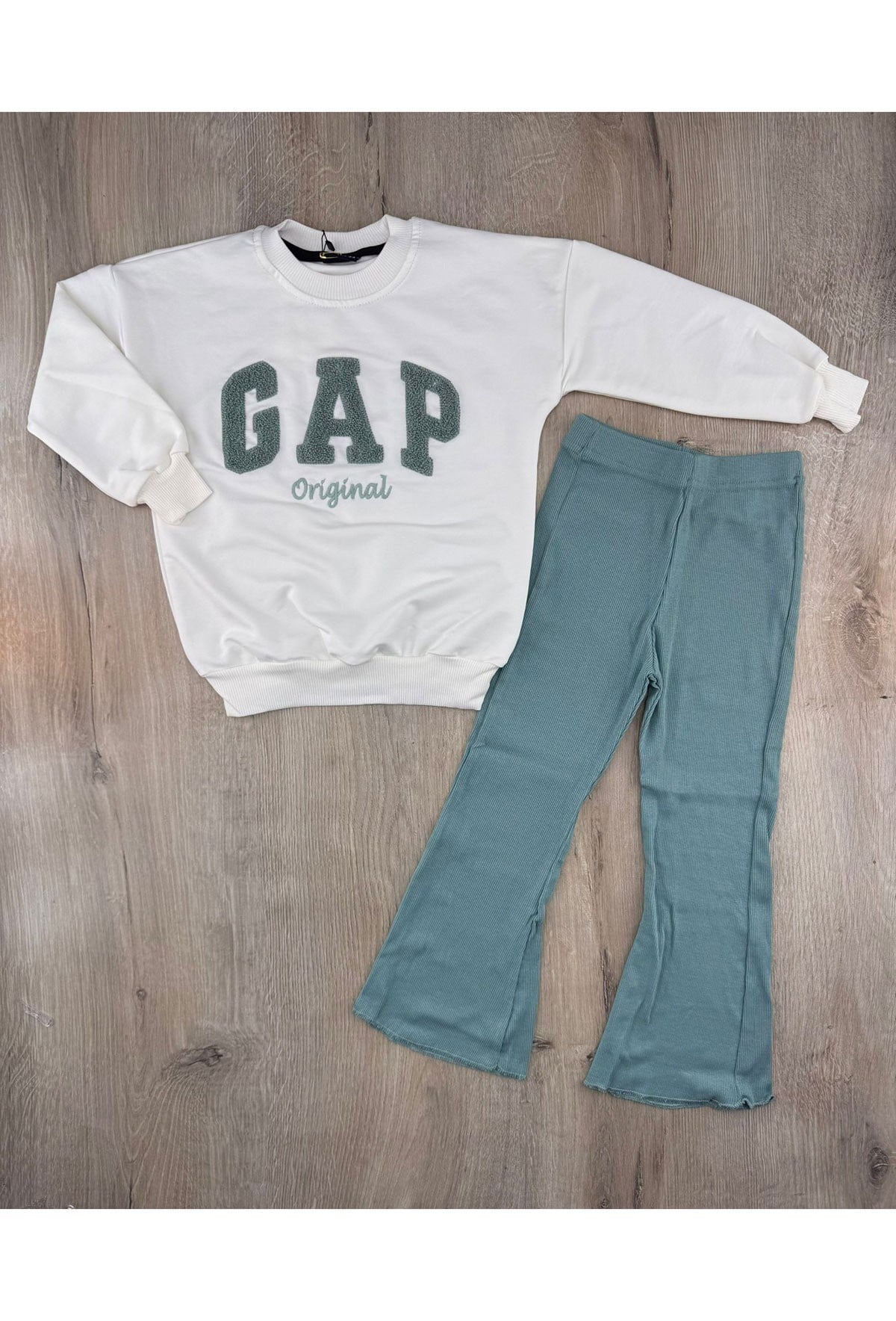 #360395 (3-10 Yaş) GAP Desenli Mevsimlik Taytlı Takım