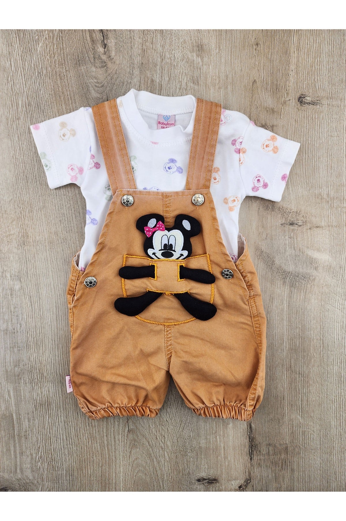 #560101 (6-9-12-18 Ay) Mickey Oyuncaklı Kot Slopet