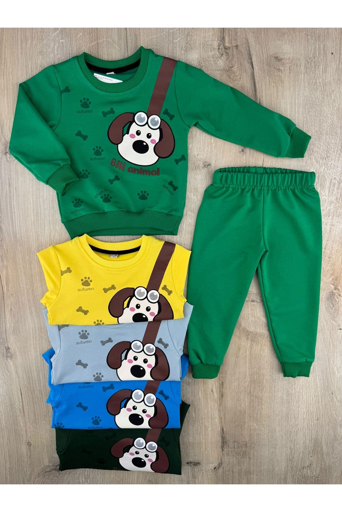 ArteX (1-4 Yaş) Bill Animal Desenli Mevsimlik Takım