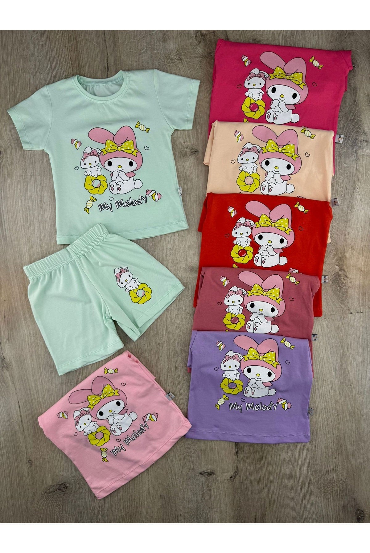 Artex-33 (1-4 Yaş) Kuromi Desenli Şortlu Takım