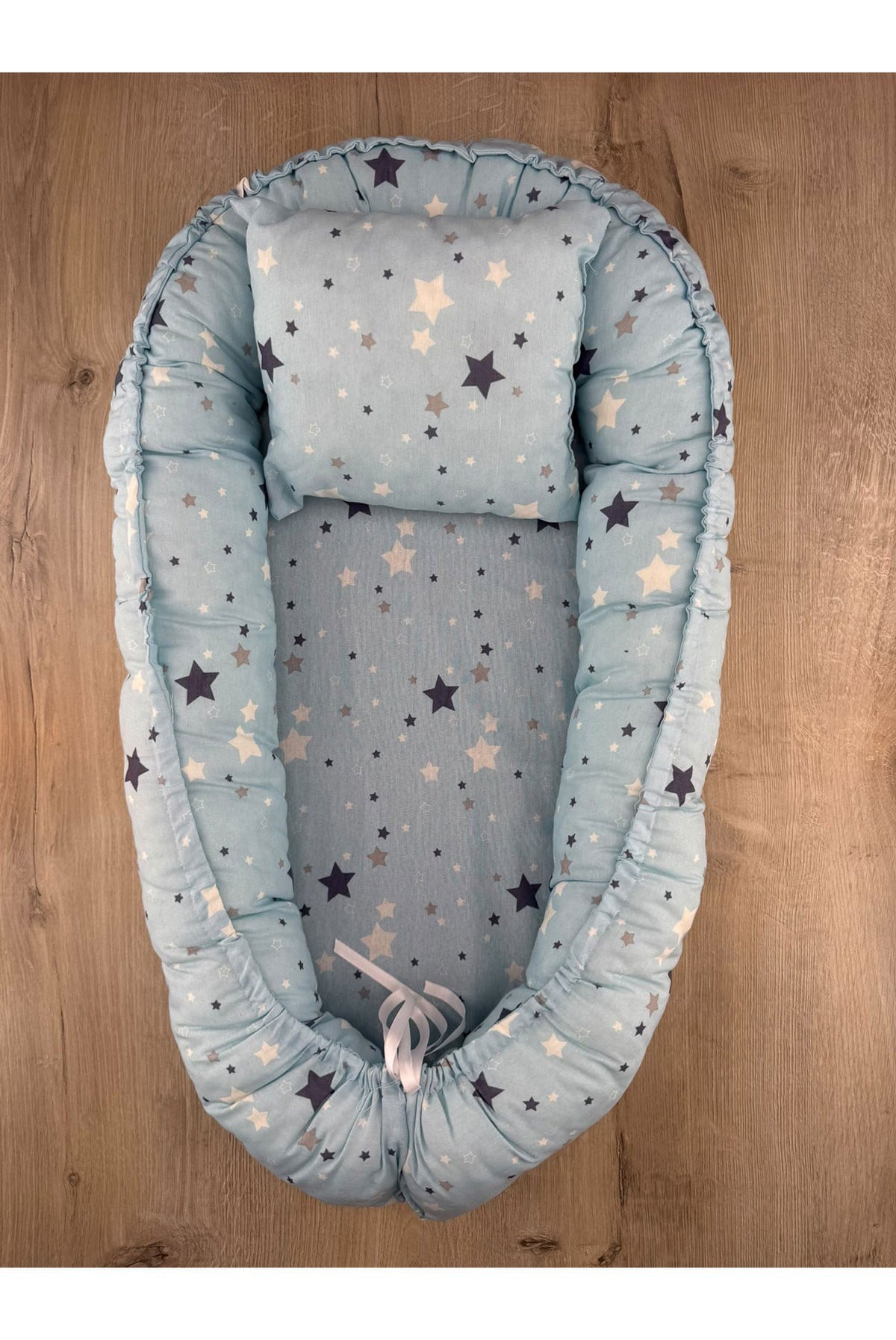 BABYNEST Renkli Yıldız Desenli Bebek Yatağı