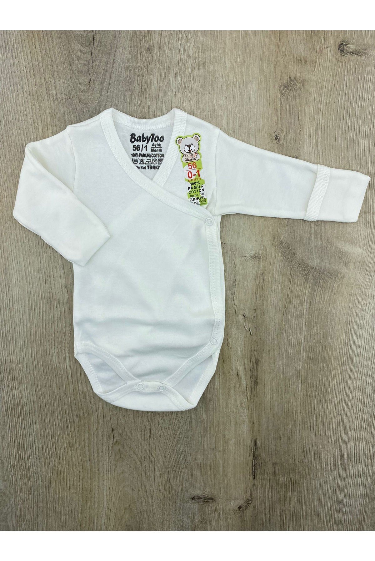 Babytoo (1-9 Ay) Düz Renk Kendinden Eldivenli Kundak Badi