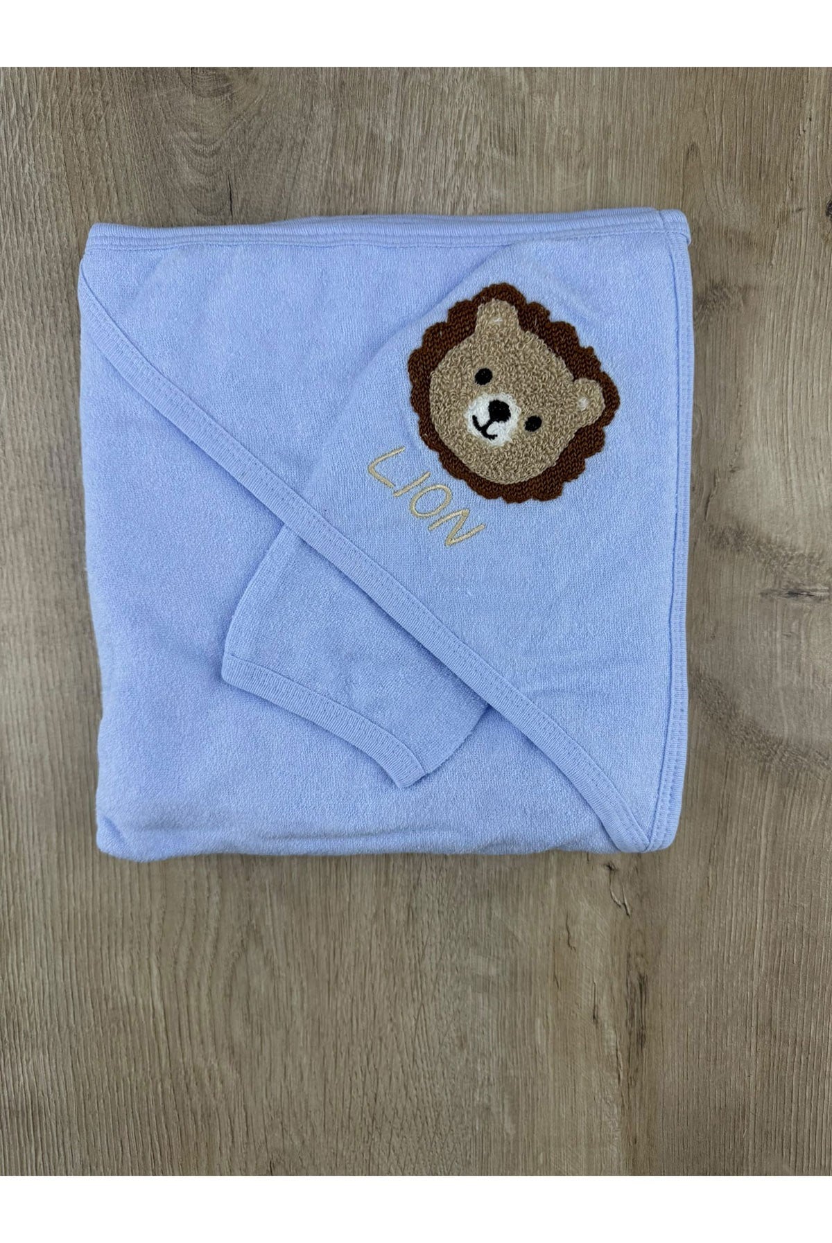Gülünce Baby (0-2 Yaş) Lion Desenli Banyo Havlusu