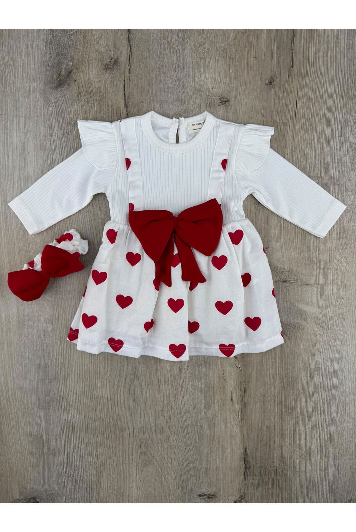 Murat Baby (3-24 Ay) Kalp Desenli Elbise