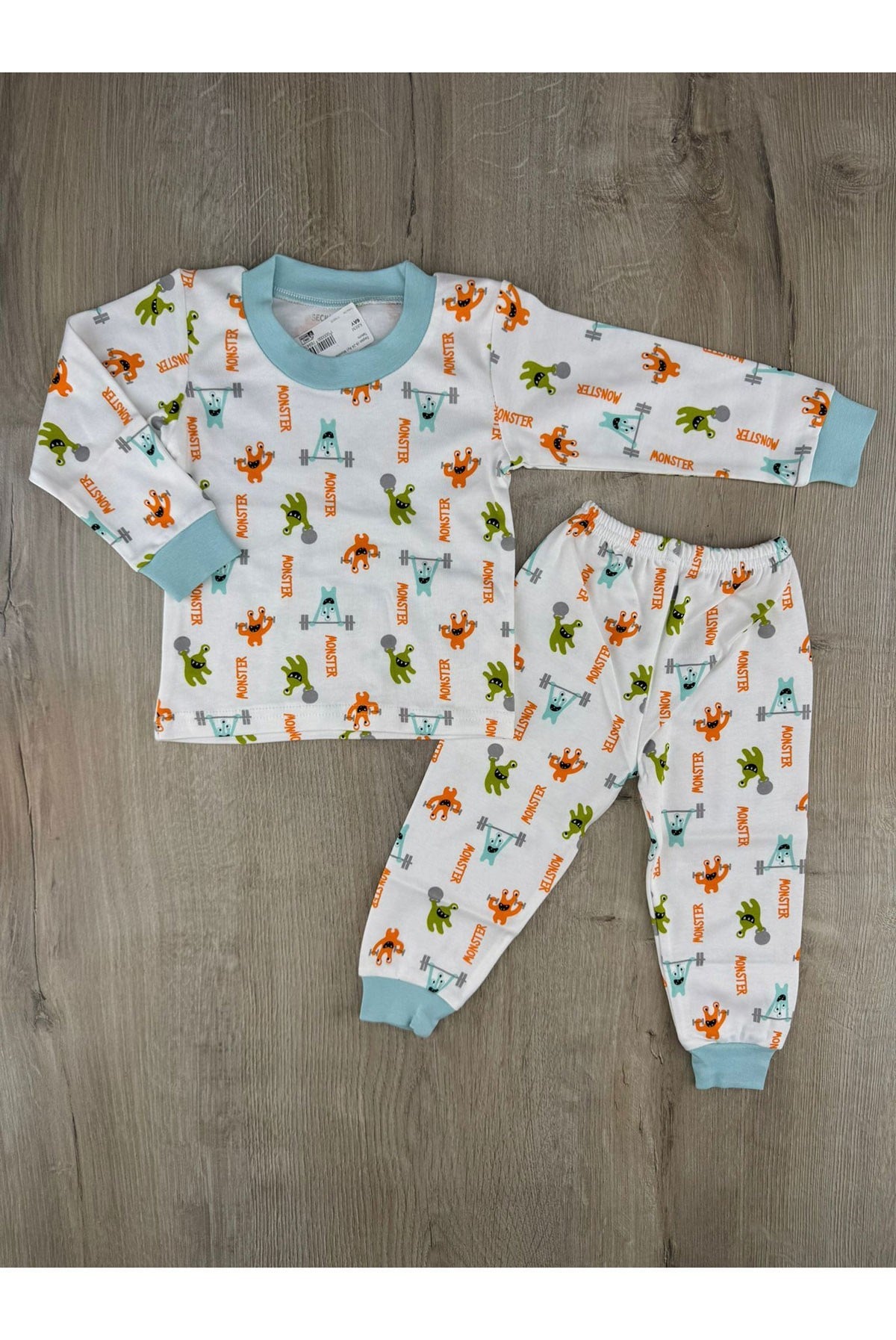 Seçkin (6-24 Ay) Monster Desenli Pijama Takımı