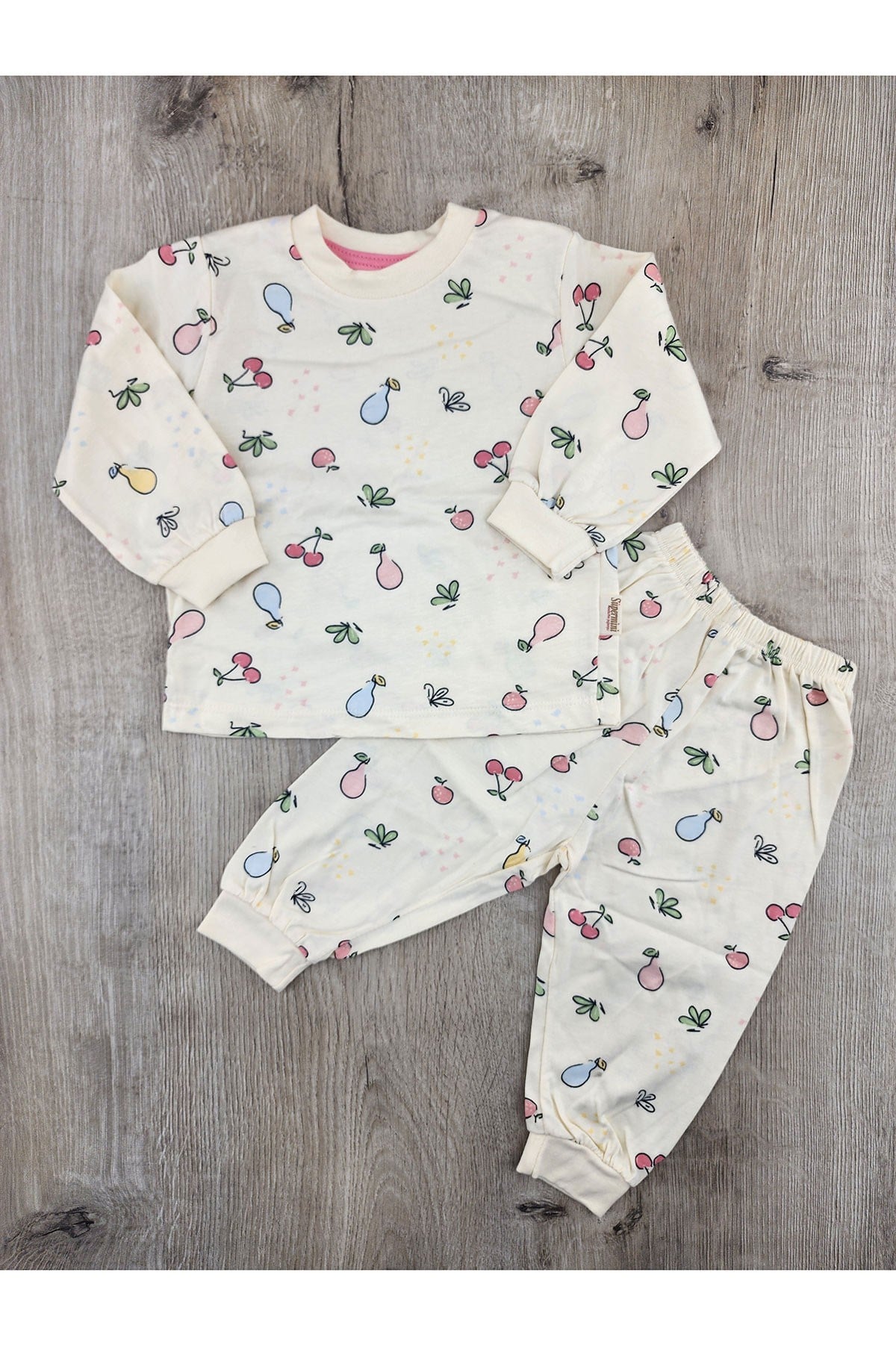 Süpermini (1-8 Yaş) Meyve Desenli Pijama Takımı
