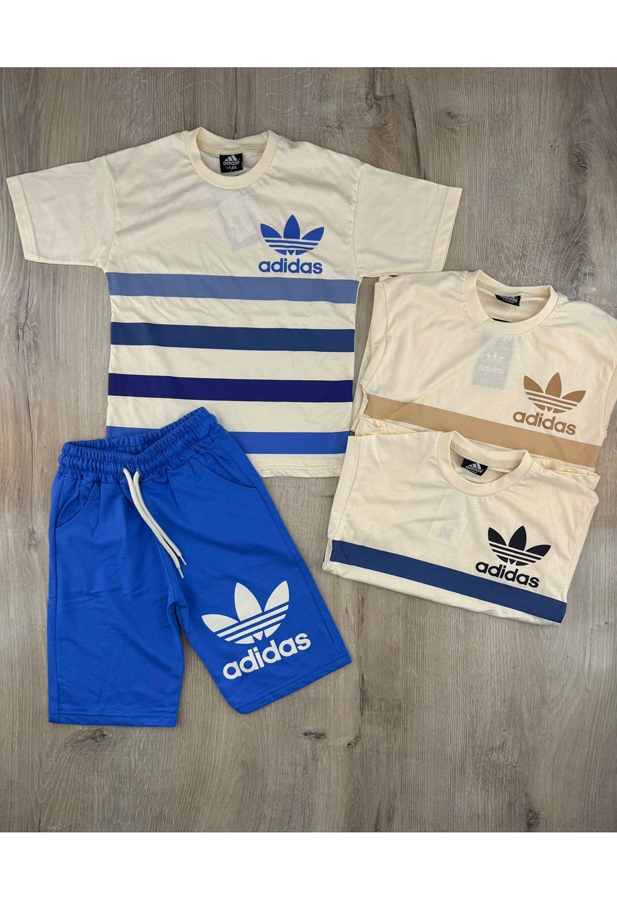 Tintini (5-12 Yaş) Adidas Desenli Şortlu Takım