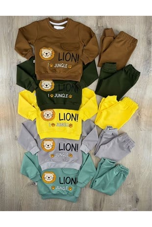 ArteX (1-4 Yaş) Lion Desenli Mevsimlik Takım