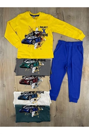 Fred (3-6 Yaş) Extreme Araba Desenli Pijama Takımı