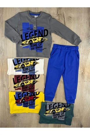 Fred (7-11 Yaş) Legend Araba Desenli Pijama Takımı
