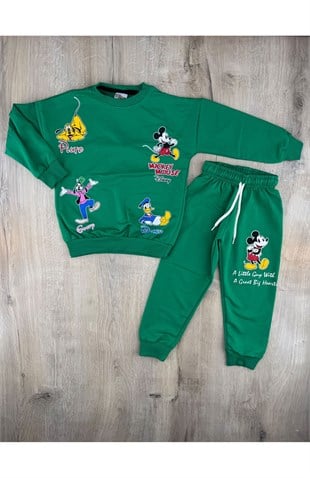 JLBN (3-10 Yaş) Mickey Mouse Baskılı Mevsimlik Takım
