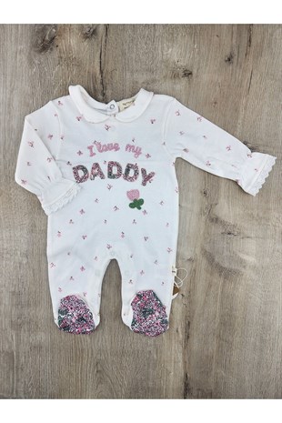 Murat Baby (0-6 Ay) Mammy Desenli Yakalı Tulum