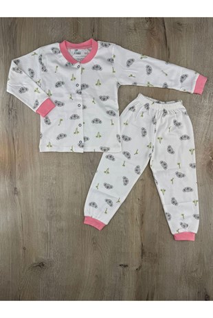 Seçkin (3-6 Yaş) Koala Desenli Önden Çıtçıtlı Pijama Takımı