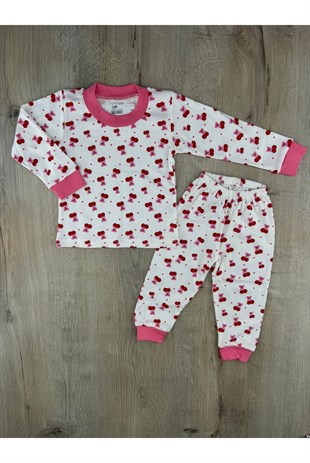 Seçkin (6-24 Ay) Kiraz Desenli Pijama Takımı