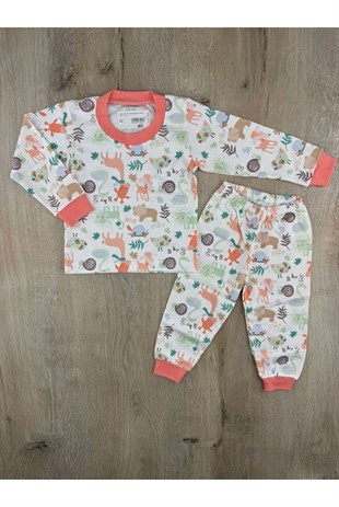 Seçkin (6-24 Ay) Salyangoz-Kuğu Desenli Pijama Takımı