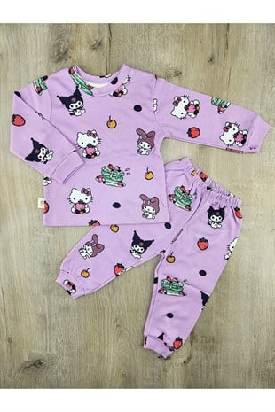 Süpermini (1-8 Yaş) Kuromi Desenli Mevsimlik Pijama Takımı