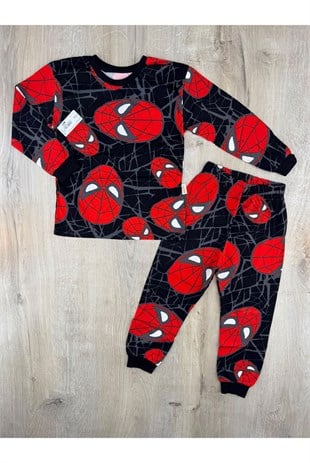 Süpermini (3-12 Yaş) Spiderman Desenli Pijama Takımı