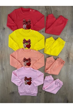 Uso Baby-122 (9-12-18 Ay) Kiraz Desenli Mevsimlik Takım