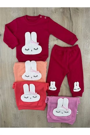 Uso Baby (9-12-18 Ay) Mobil Tavşan Desenli Mevsimlik Takım