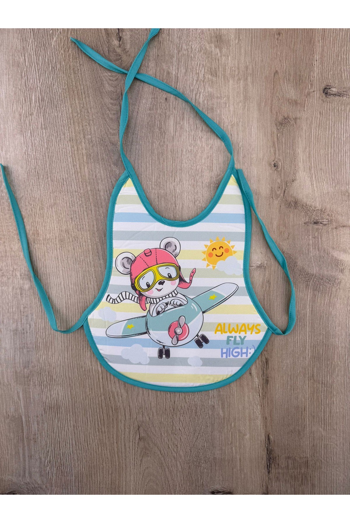 #260373 Kedi-Uçak Desenli Önlük