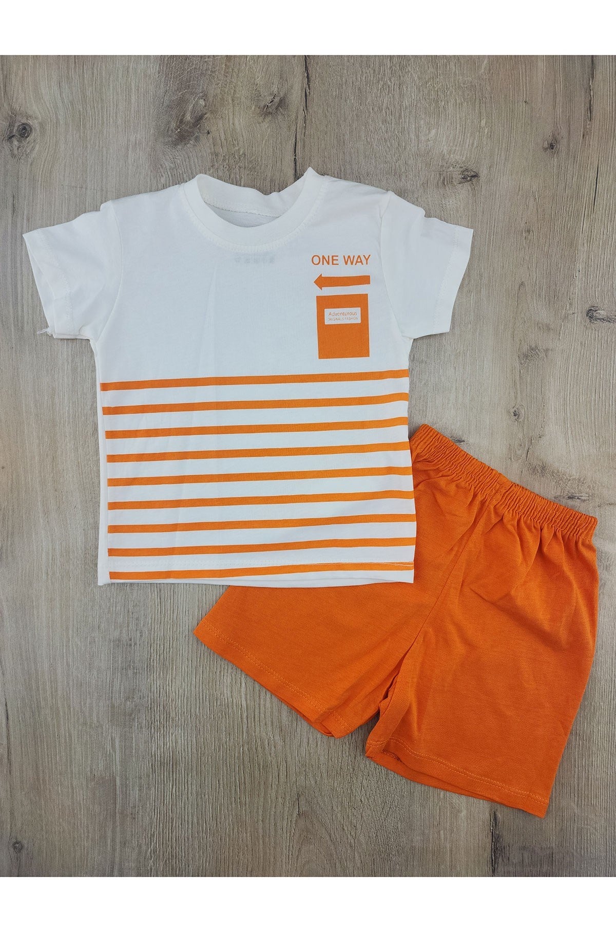 #560120 (2-5 Yaş) One Way Desenli Şortlu Takım