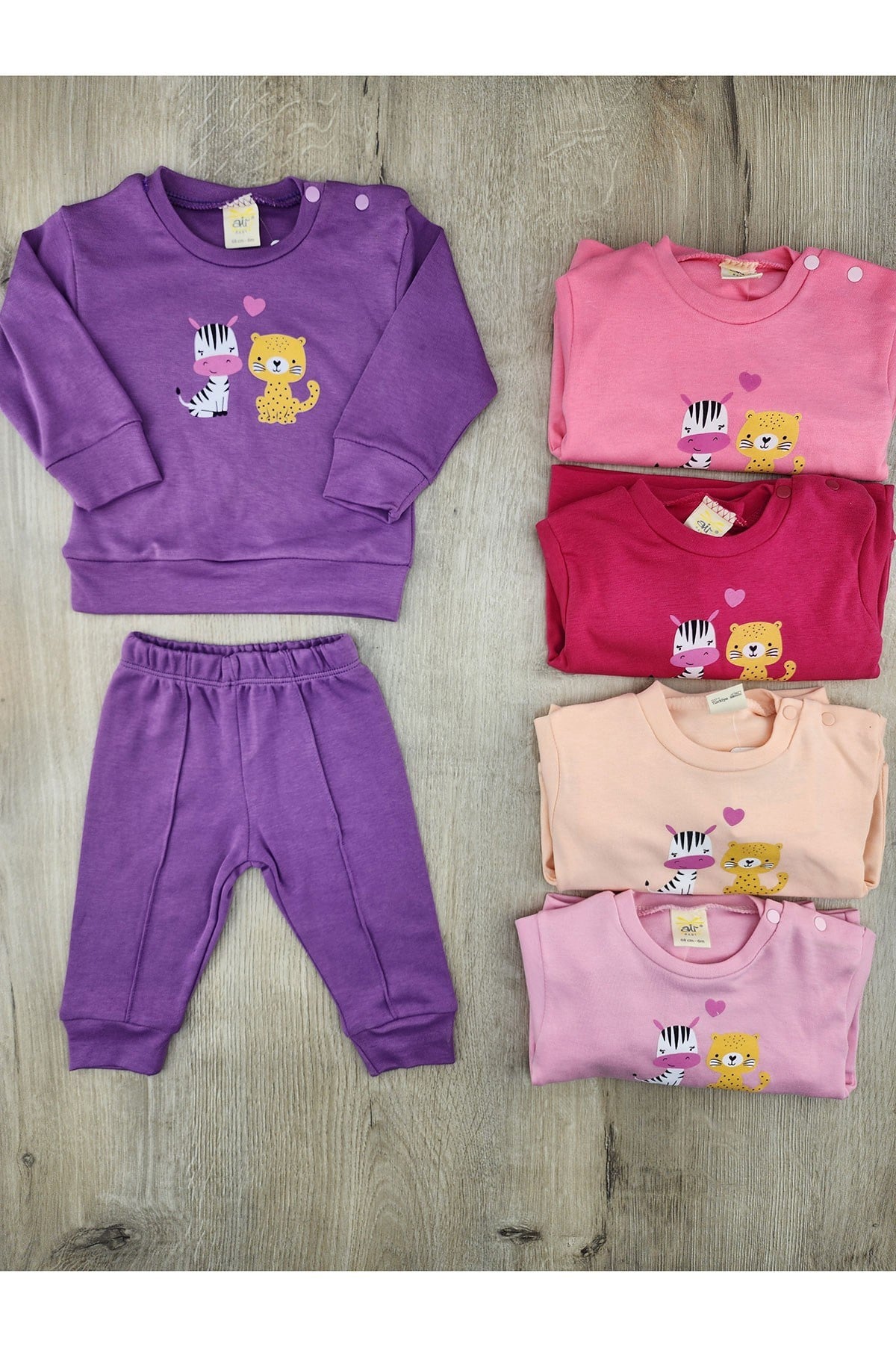 AİR (6-18 Ay) Zebra Kaplancık Desenli Mevsimlik Takım