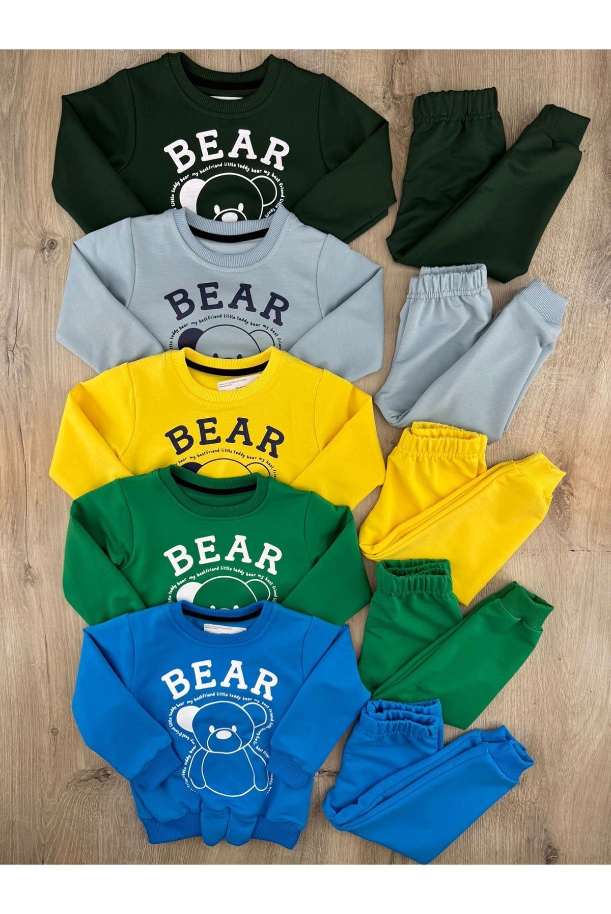ArteX (1-4 Yaş) Bear Ayıcık Desenli Mevsimlik Takım