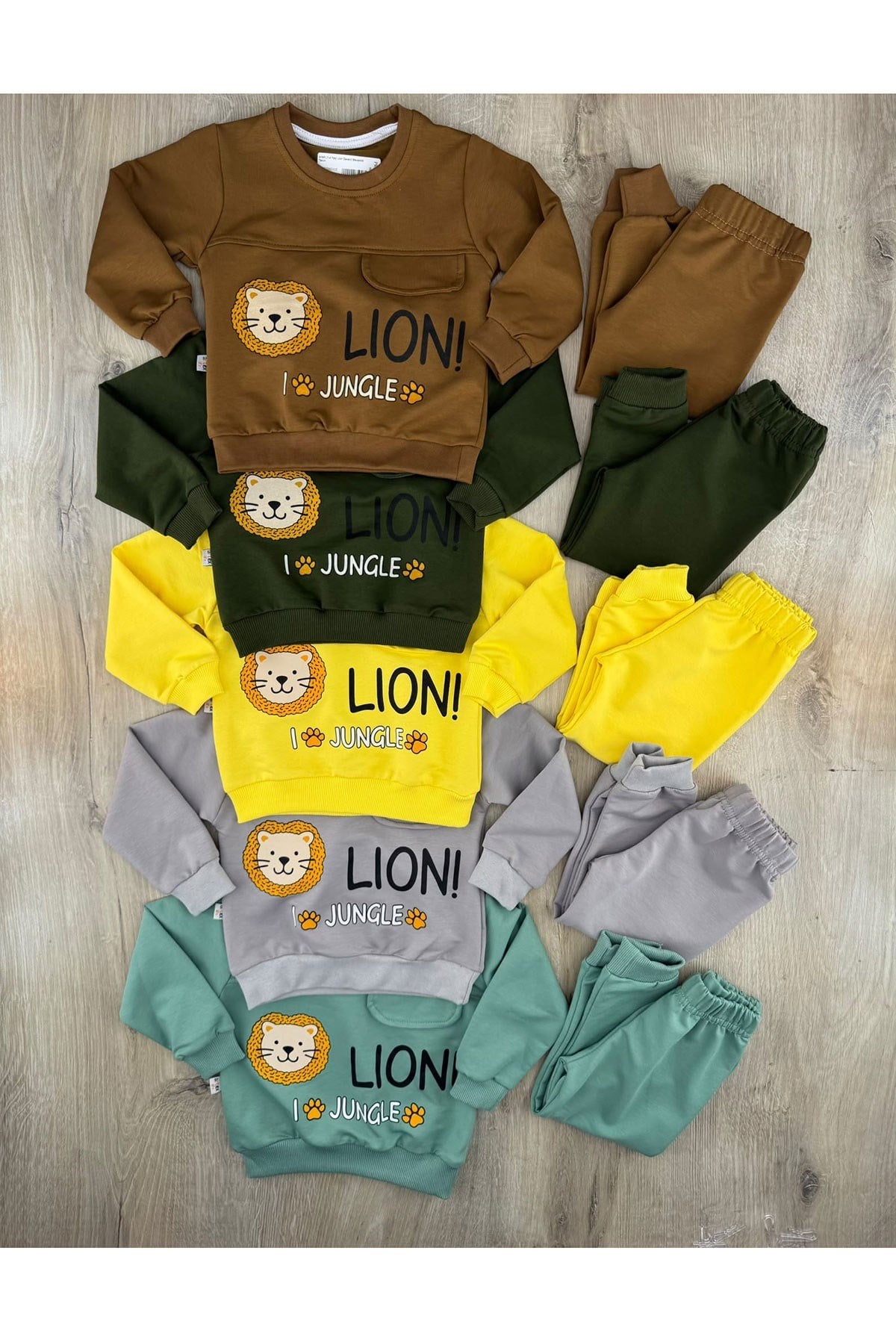 ArteX (1-4 Yaş) Lion Desenli Mevsimlik Takım