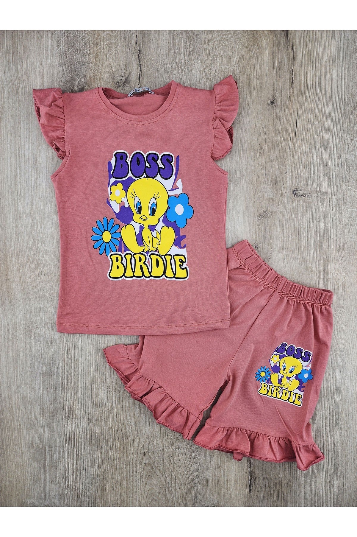 Artex (4-11 Yaş) Tweety Desenli Şortlu Takım