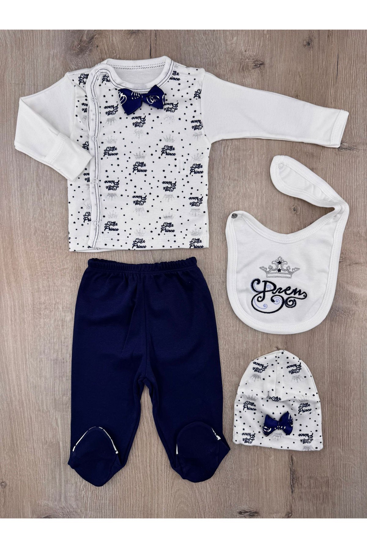 Babyim (0-3 Ay) 902 Prince Desenli Zıbın Takımı