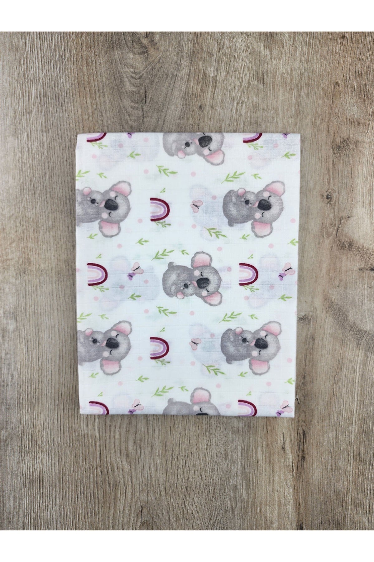 Berço Koala Desenli Müslin Battaniye