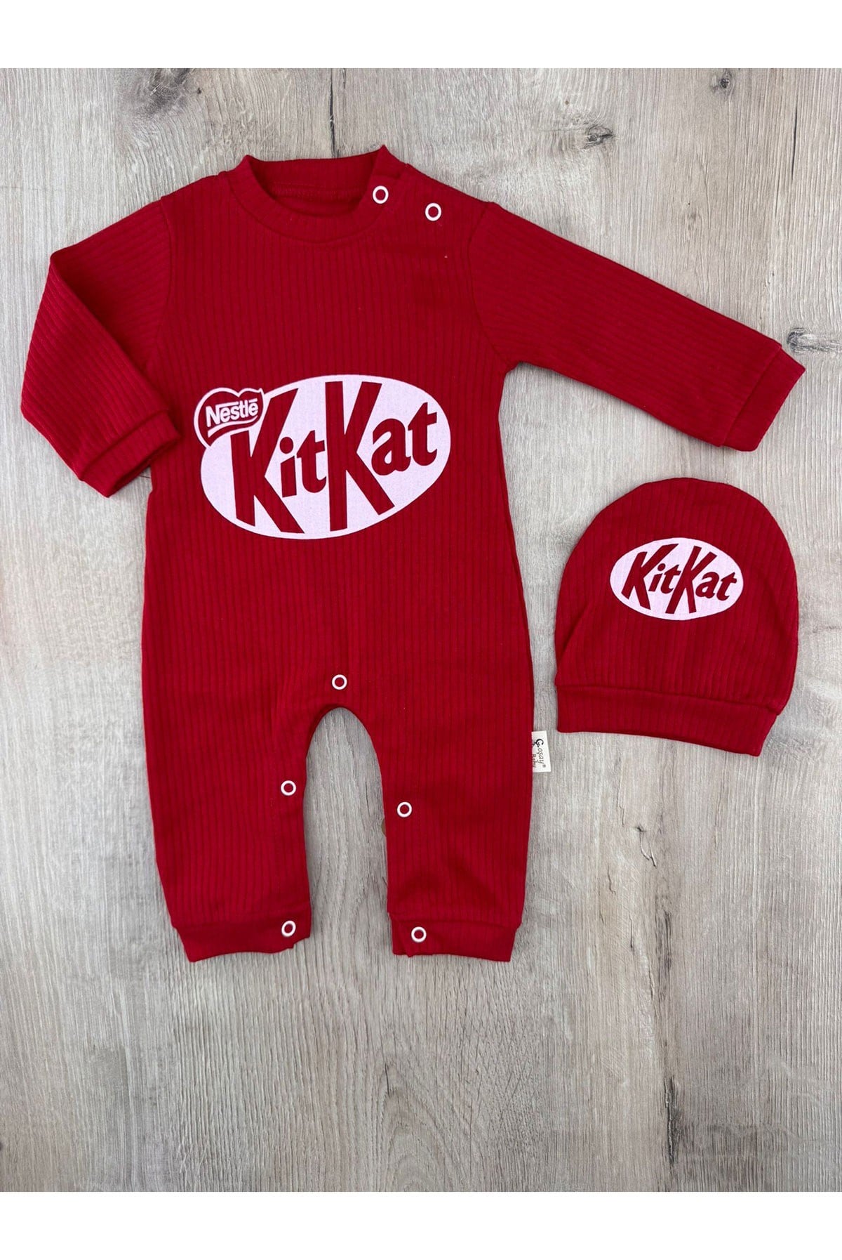Coşay 0050 (3-12 Ay) Kitkat Desenli Tulum