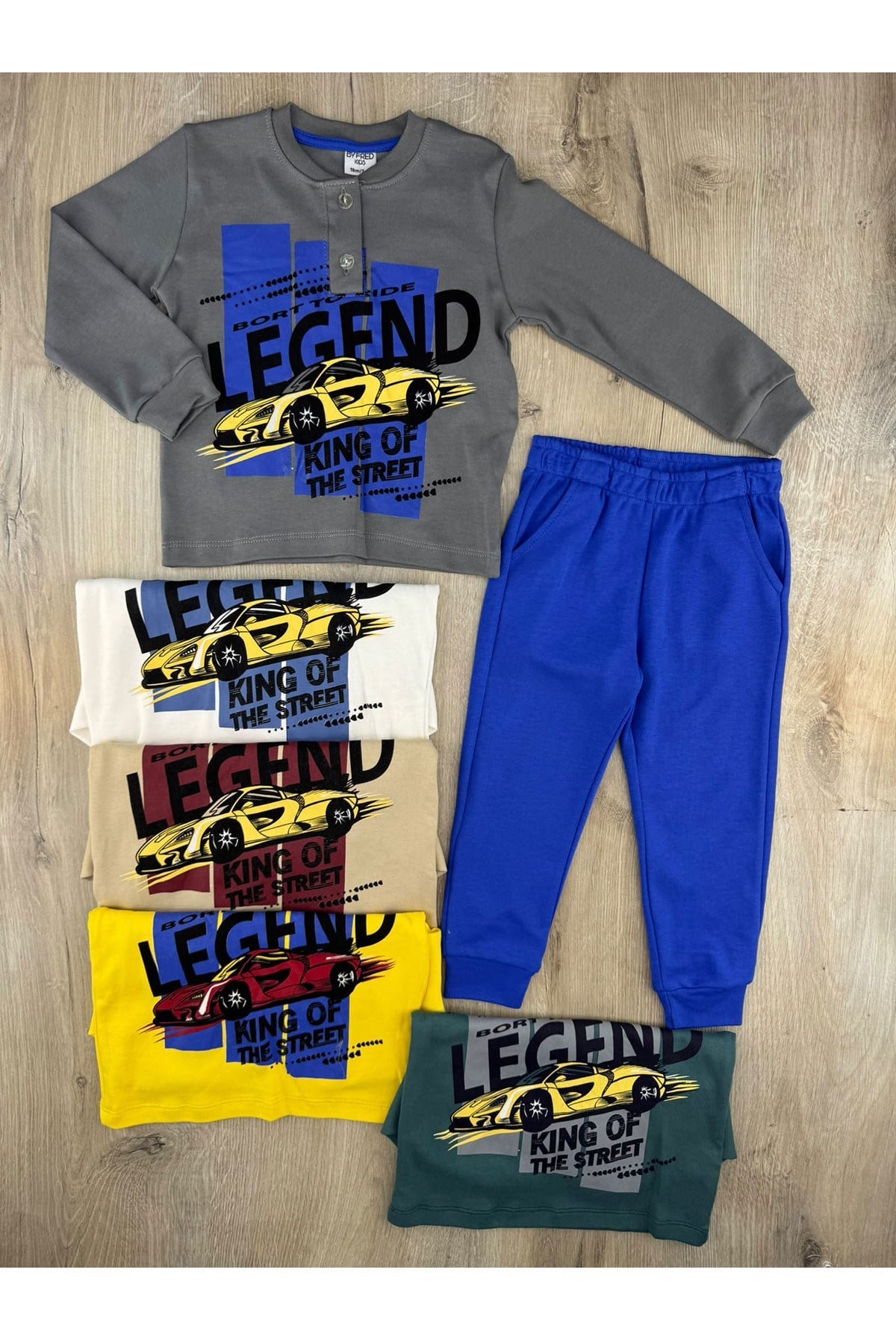 Fred (7-11 Yaş) Legend Araba Desenli Pijama Takımı